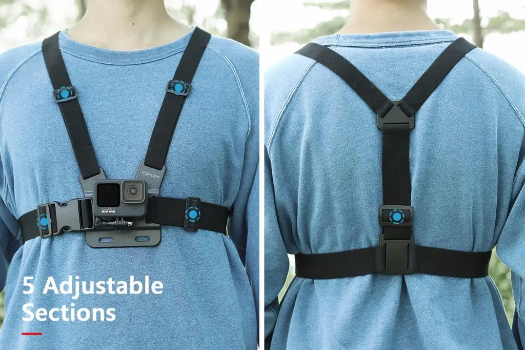 Vamson 360° Rotatable Chest Strap Phone Mount for iPhone & Samsung
